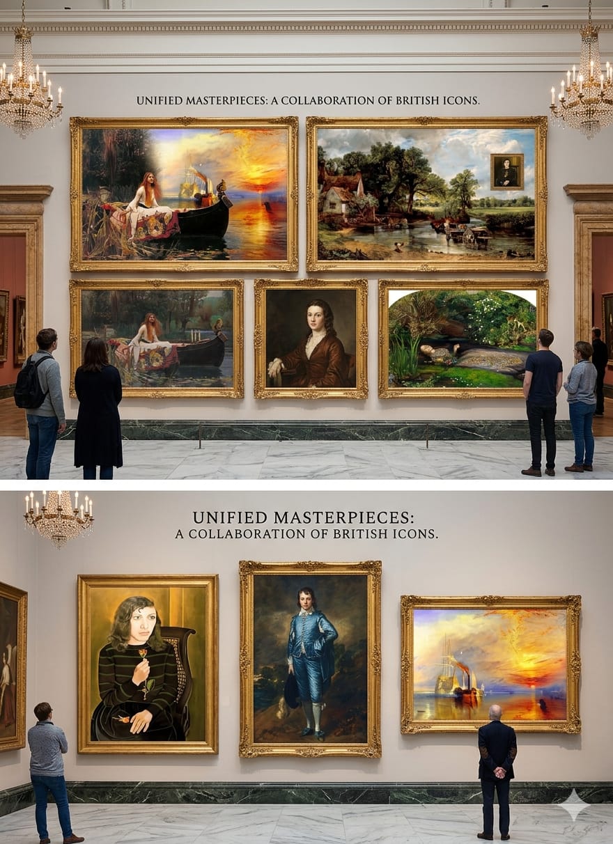 A grand tribute to British art icons. From Constable’s…