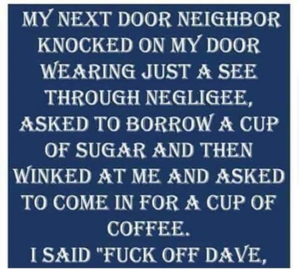 Yeah F O Dave 🤣🤣