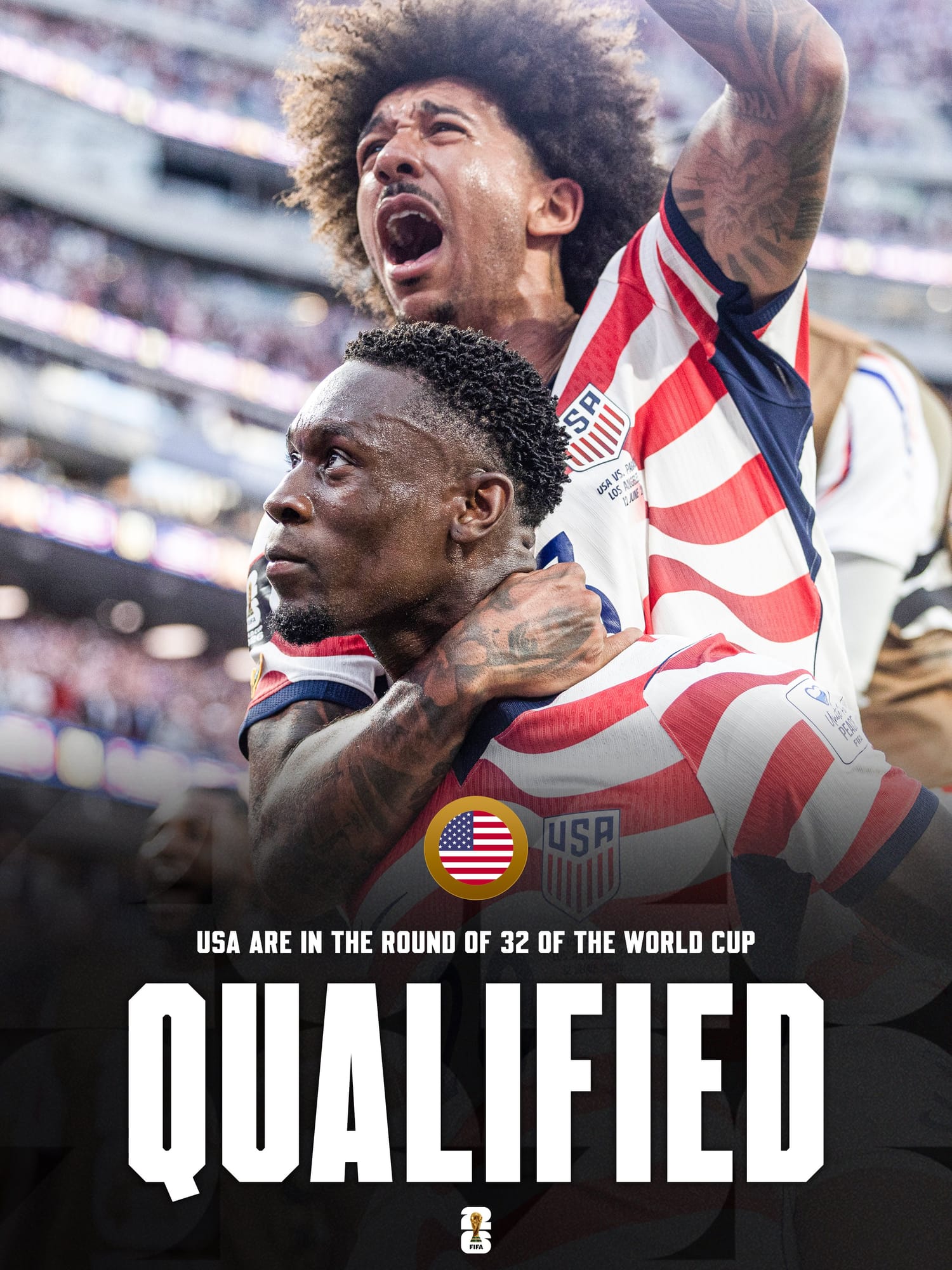 🚨🇺🇸 OFFICIAL: USA advance to FIFA World Cup Round of 32!