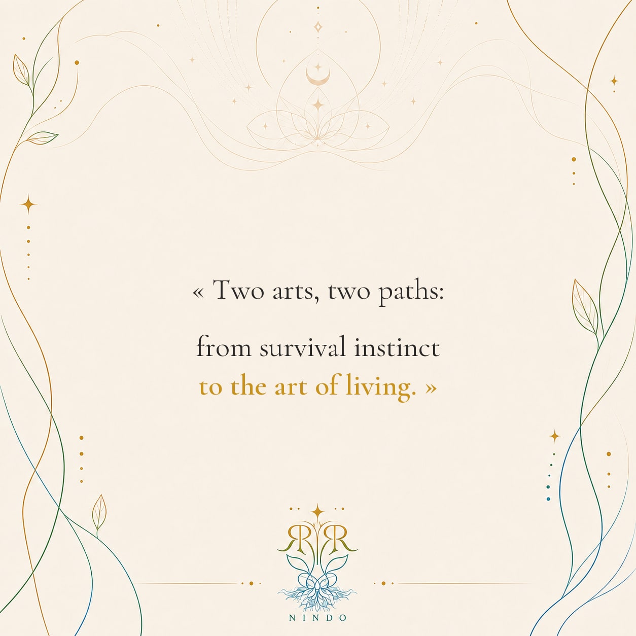 Deux arts. Deux chemins. — a photo post by RR Nindo on DeHub