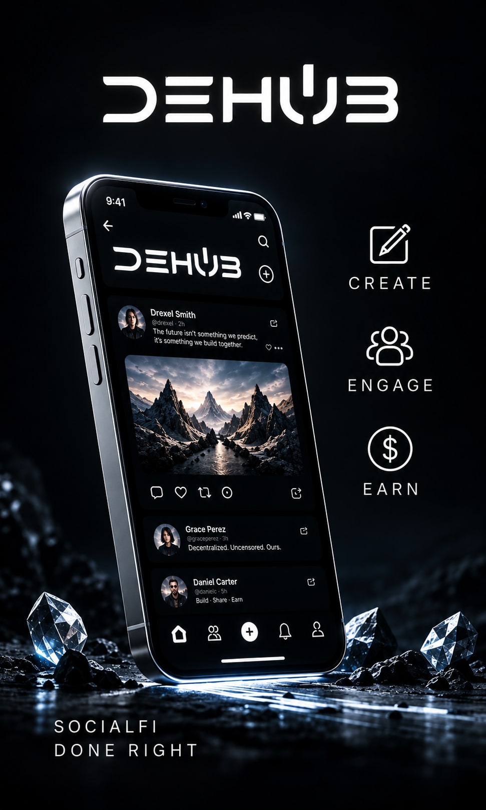 CREATE! ENGAGE!! EARN!!! #DHB #DeHub — a photo post by Adsus on DeHub