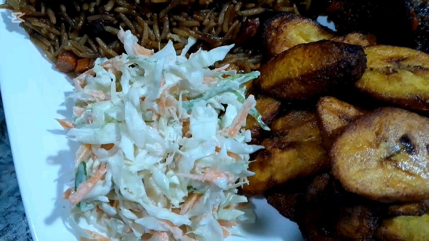 Soy sauce rice, sumptuously made with long grain rice, sausage, eggs, vegetables.